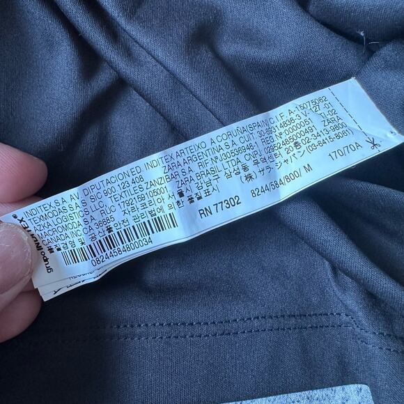 Zara Trafaluc Black Floral Mini Skirt Pockets M Medium - Picture 8 of 9